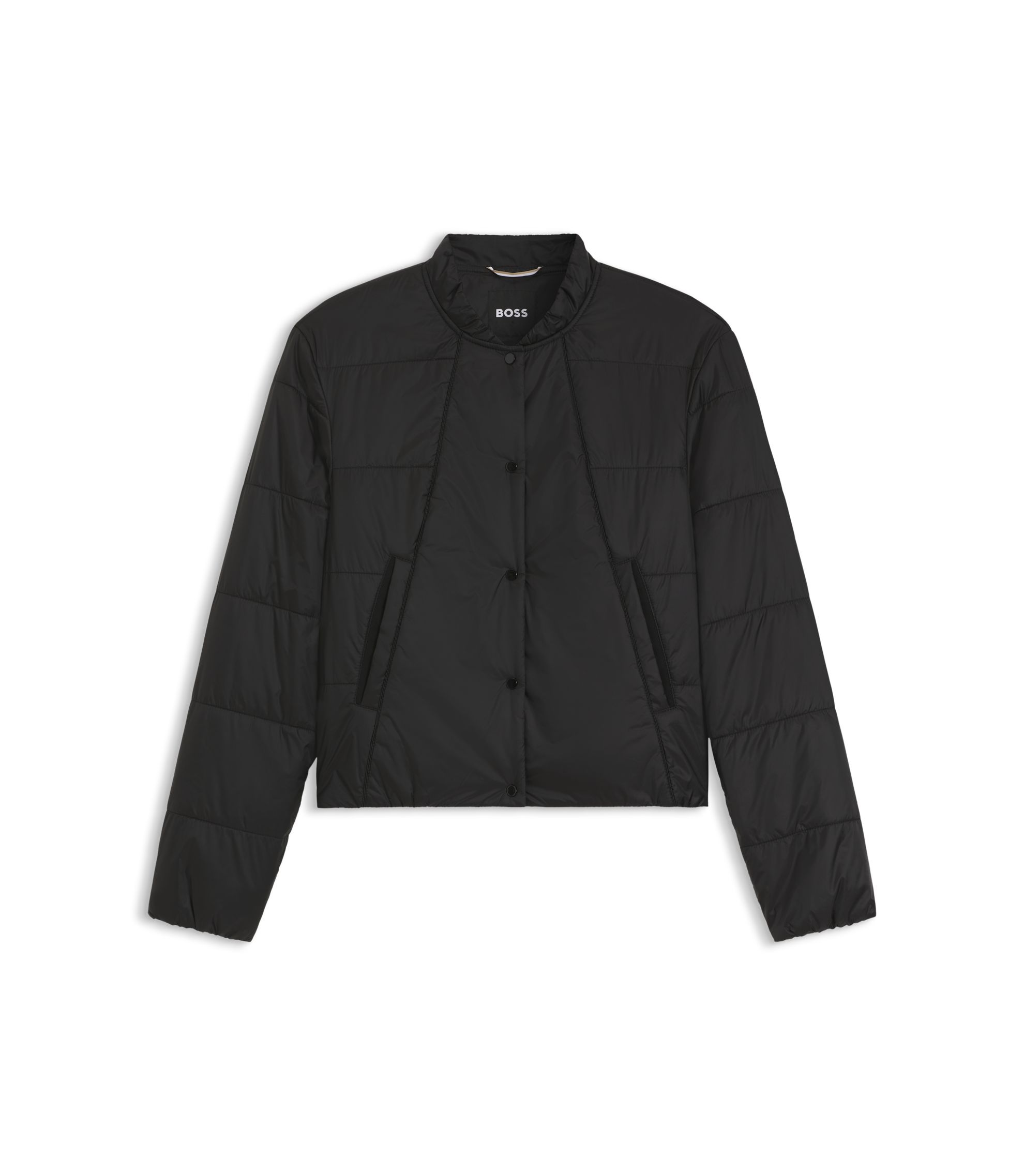 BOSS - Packable jacket with water-repellent finish - Black