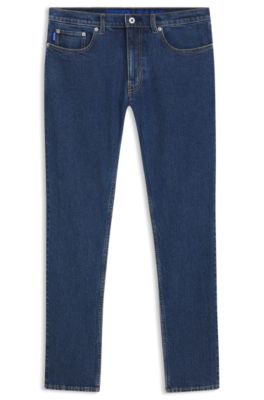 Jean Skinny en denim stretch bleu, Bleu
