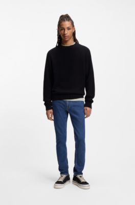 Jeans skinny fit de denim el&aacute;stico azul, Azul