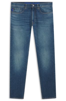 Jeans skinny fit en denim el&aacute;stico azul, Azul
