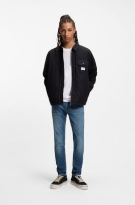 Jeans skinny fit en denim el&aacute;stico azul, Azul