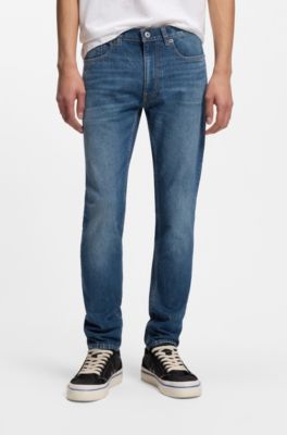 Jeans skinny fit en denim el&aacute;stico azul, Azul