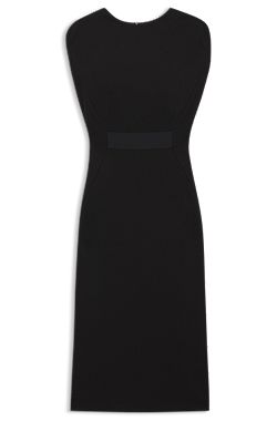 Waistband-detail dress in stretch jersey