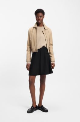 Mini skirt in stretch jersey, Black