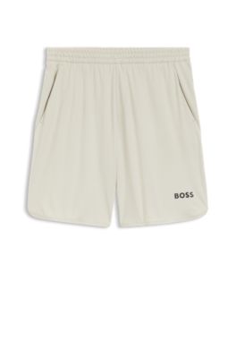 Active Stretch shorts in quick-dry fabric, Light Beige