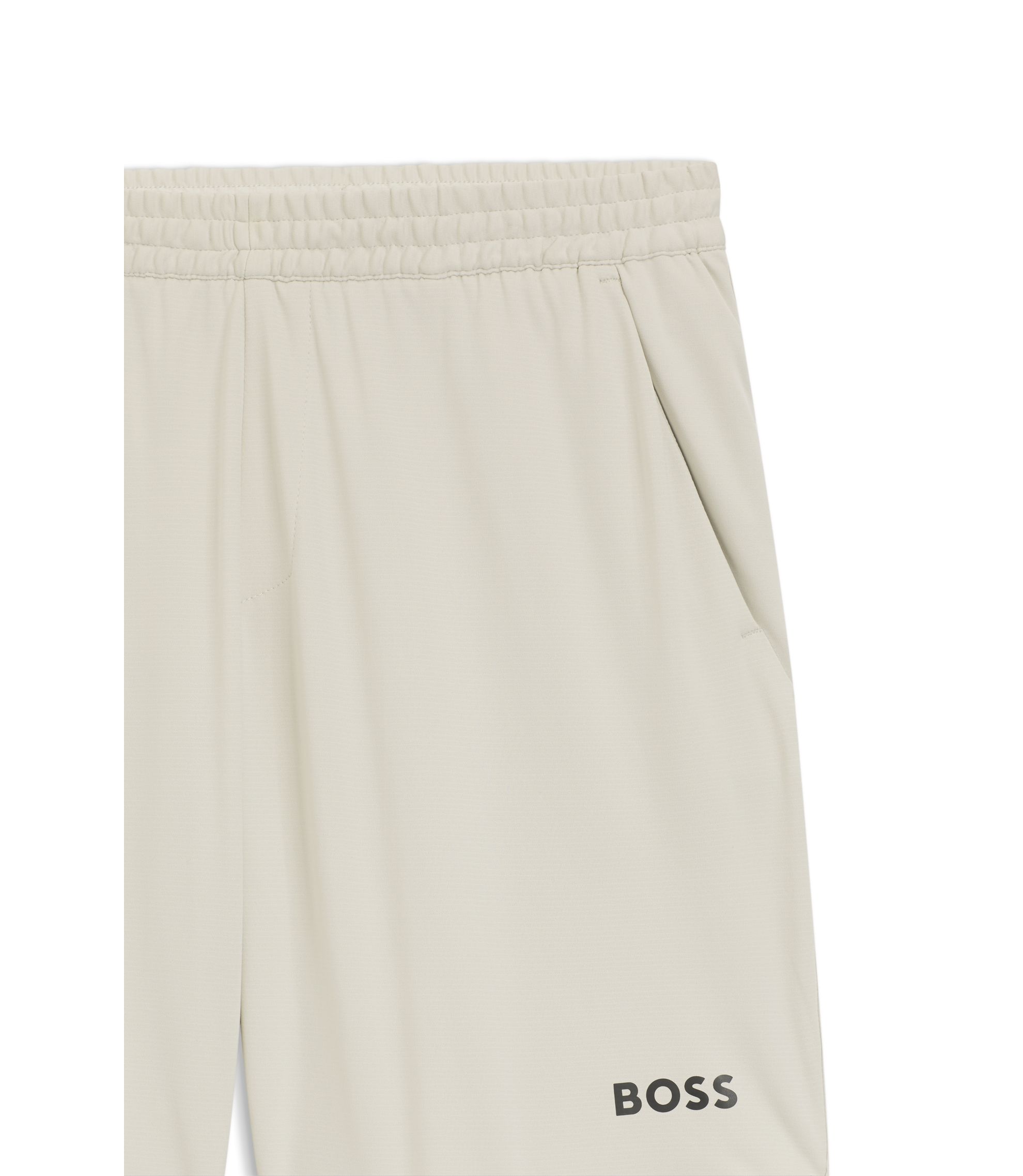 BOSS - Stretch shorts in quick-dry fabric - Light Beige