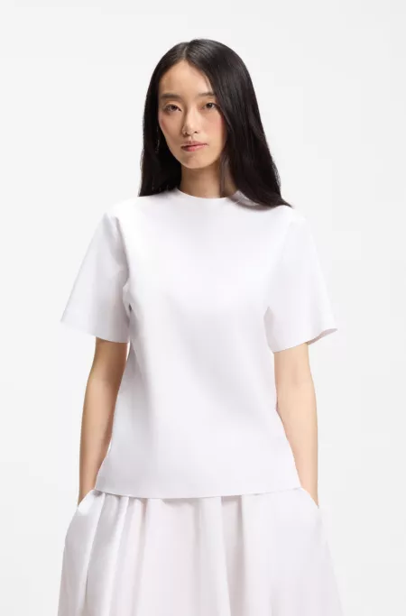 Relaxed-fit T-shirt in mercerized cotton