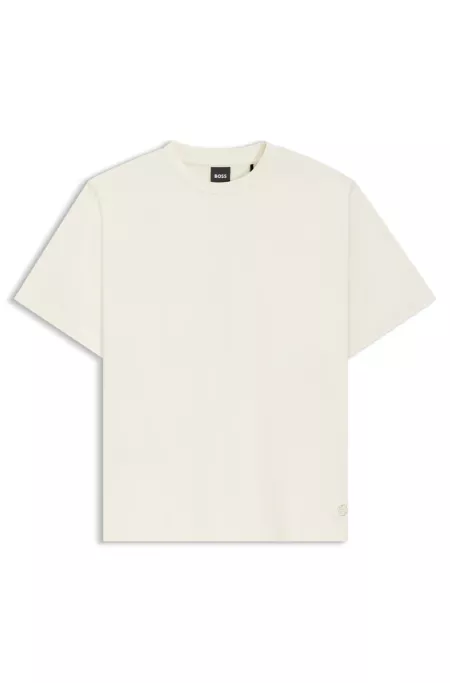 Relaxed-fit T-shirt in mercerized cotton