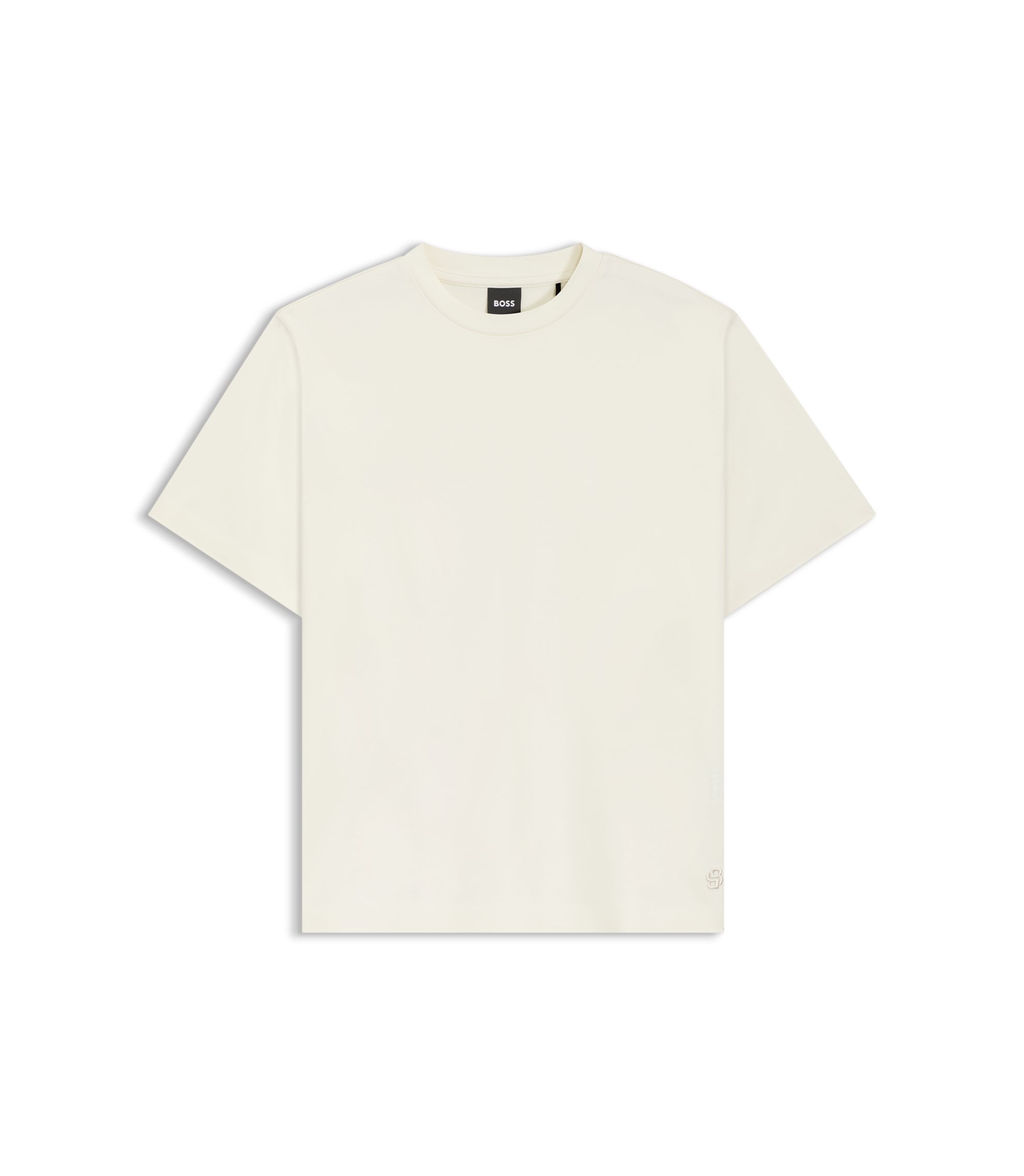BOSS - Relaxed-fit T-shirt in mercerized cotton - White