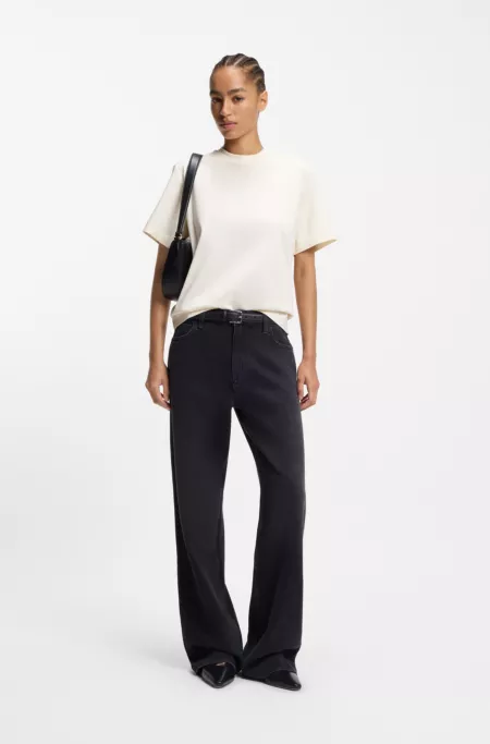 Relaxed-fit T-shirt in mercerized cotton