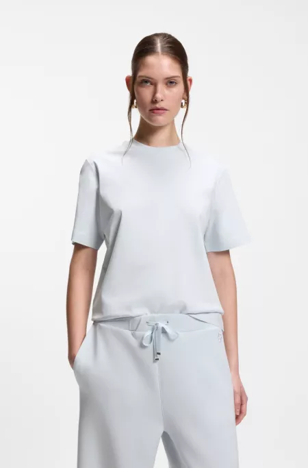 Relaxed-fit T-shirt in mercerized cotton