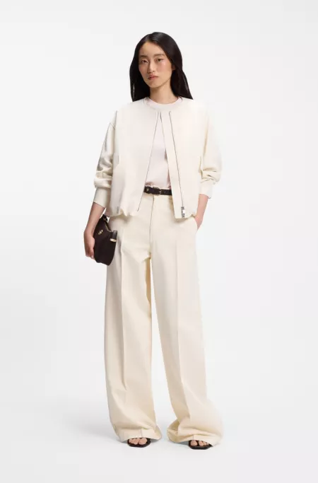 Relaxed-fit T-shirt in mercerized cotton