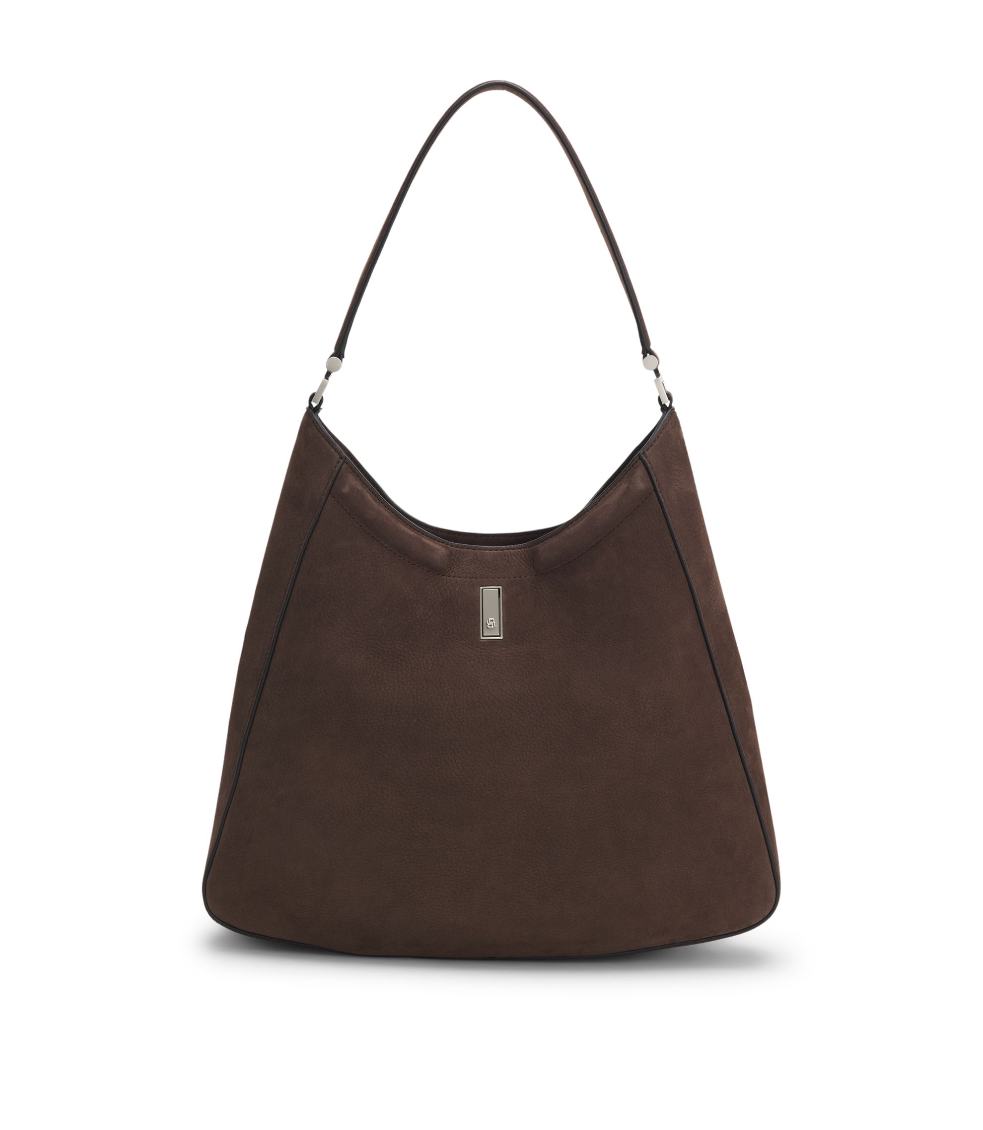 BOSS - Ariell hobo bag in nubuck - Dark Purple