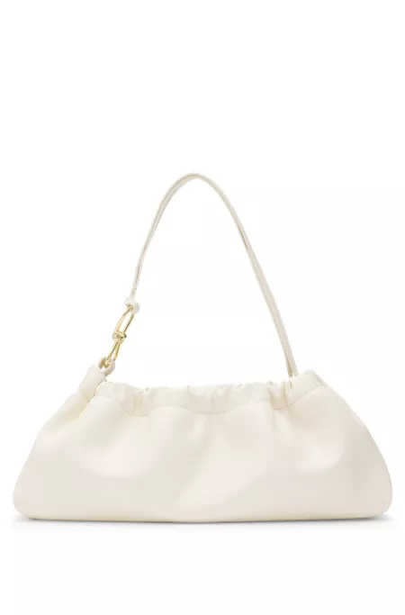 Hobo bag with gold-tone hardware