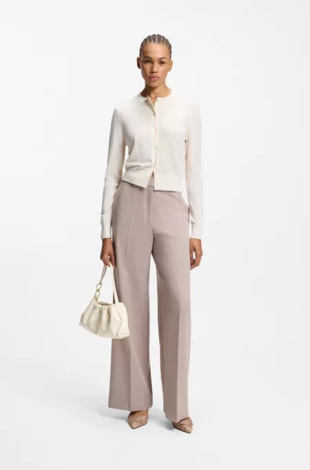 Hobo bag with gold-tone hardware