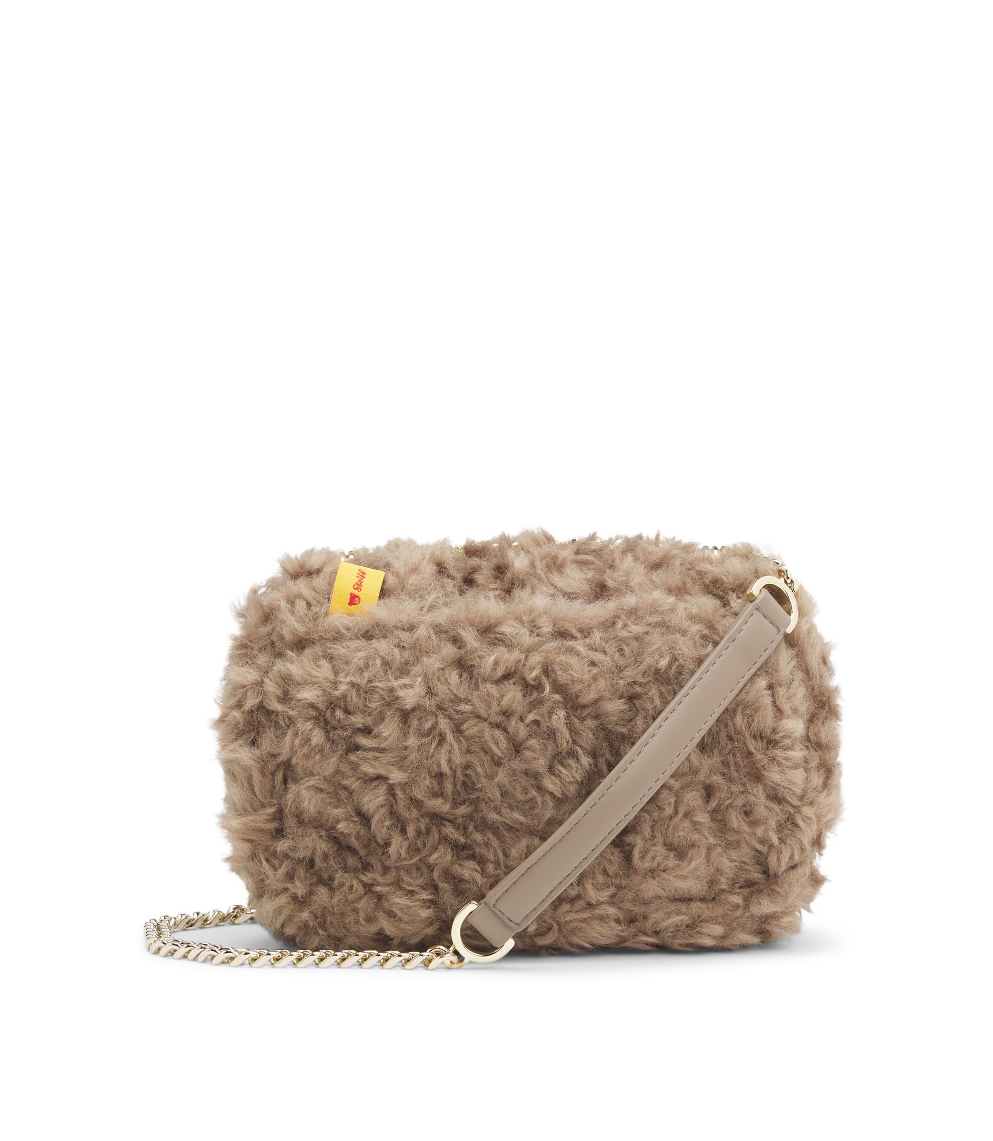 BOSS - BOSS x Steiff B-Icon shoulder bag in teddy - Light Brown