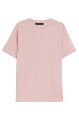 BECKHAM x BOSS T-shirt in soft linen, Pink