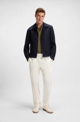 Polo BECKHAM x BOSS de lino, Verde