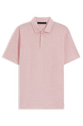 BECKHAM x BOSS polo shirt in linen