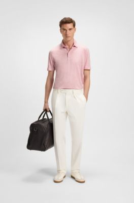Polo BECKHAM x BOSS de lino, Pink