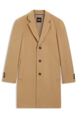 Formal coat in a wool blend, Beige