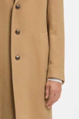 Formal coat in a wool blend, Beige