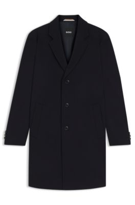 Formal coat in a wool blend, Dark Blue