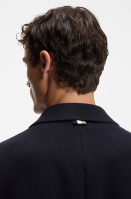 Formal coat in a wool blend, Dark Blue