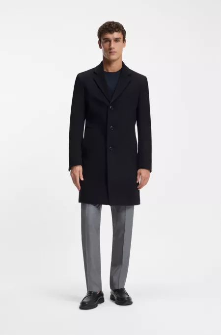 Formal coat in a wool blend