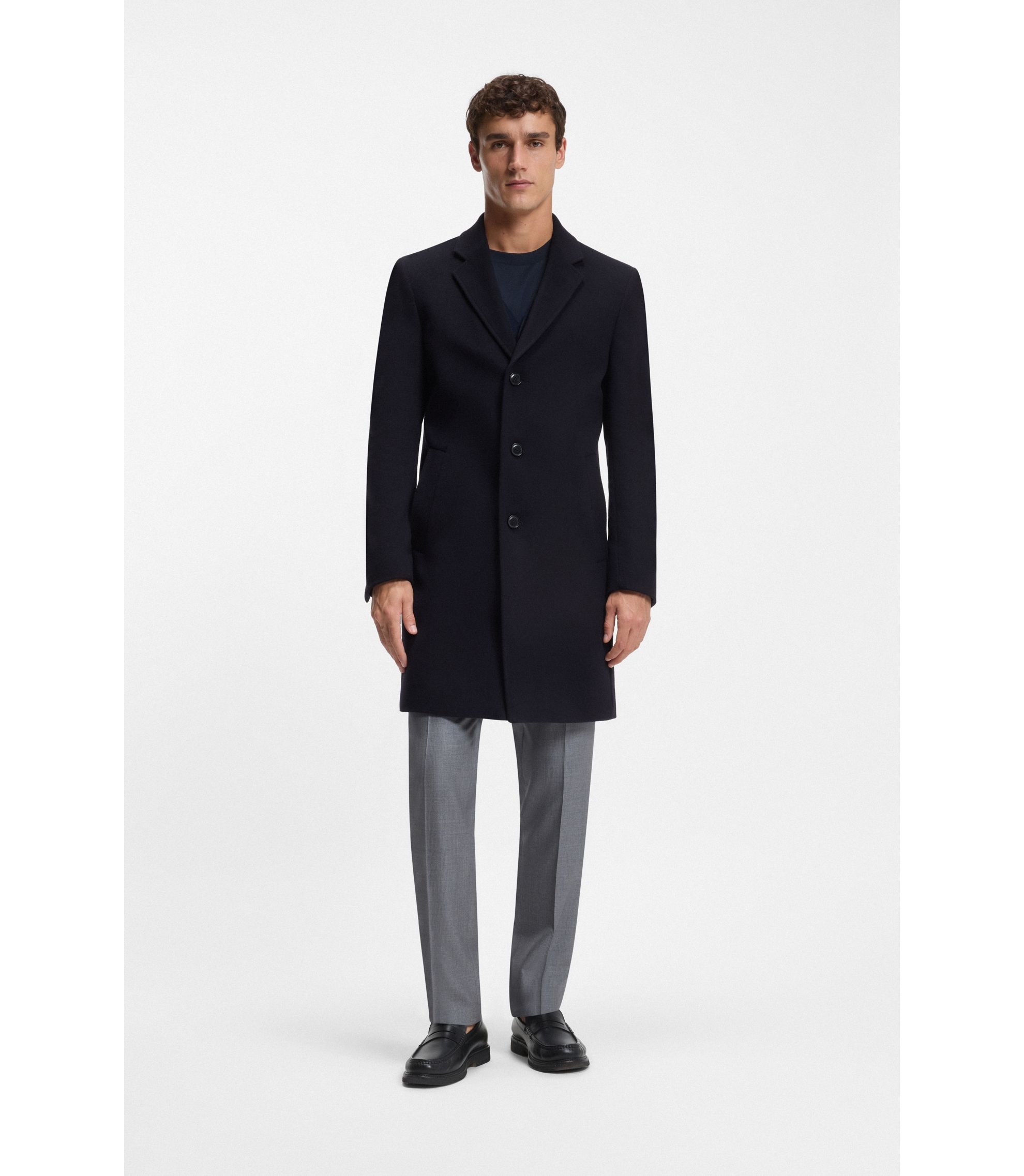 HUGO BOSS ブークレヤーン ウールコート ネイビー サイズ48 hbna50552263_404_350?wid=1980&