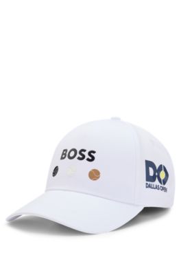 Logo-detailed cap in stretch nylon, White