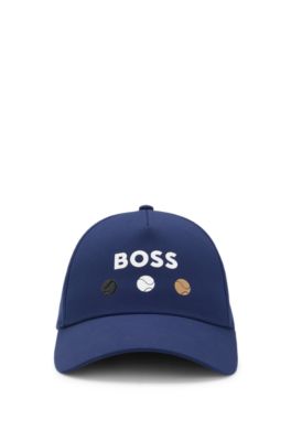 Logo-detailed cap in stretch nylon, Light Beige