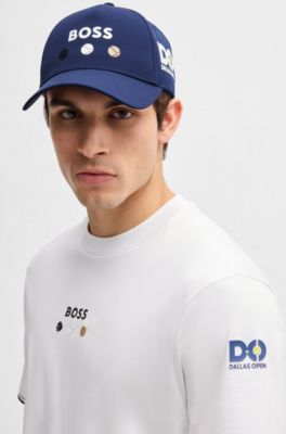 Logo-detailed cap in stretch nylon, Light Beige
