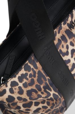 Bolso tote con estampado de leopardo, Fantas&iacute;a