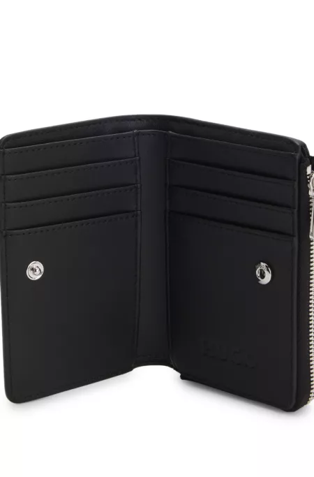 Leopard-print wallet in faux leather