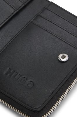 Cartera de piel sint&eacute;tica con estampado de leopardo, Fantas&iacute;a