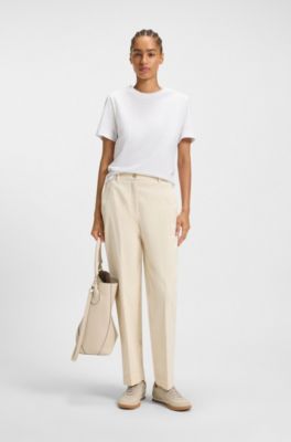 Deportivas de piel y ante, Beige claro