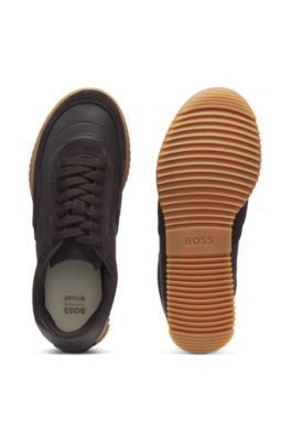Deportivas de piel y ante, Marr&oacute;n oscuro