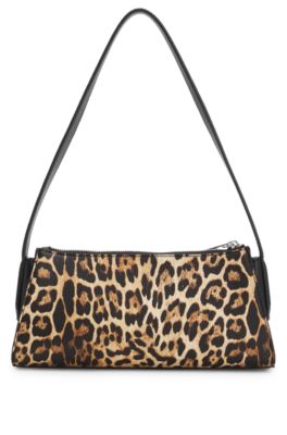 Bolso hobo de piel sint&eacute;tica con estampado de leopardo, Fantas&iacute;a