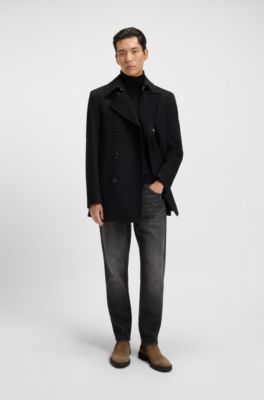 Signature-stripe Chelsea boots in suede, Beige