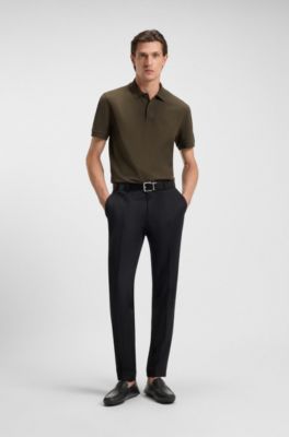 Mocassins en cuir imprim&eacute; avec semelle &agrave; picots, Noir