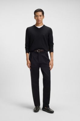 Printed-leather moccasins with driver sole, Dark Brown