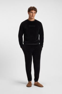 Zapatillas de casa de microfibra con suela de goma, Marr&oacute;n oscuro