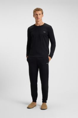 Zapatillas de casa de microfibra con suela de goma, Beige