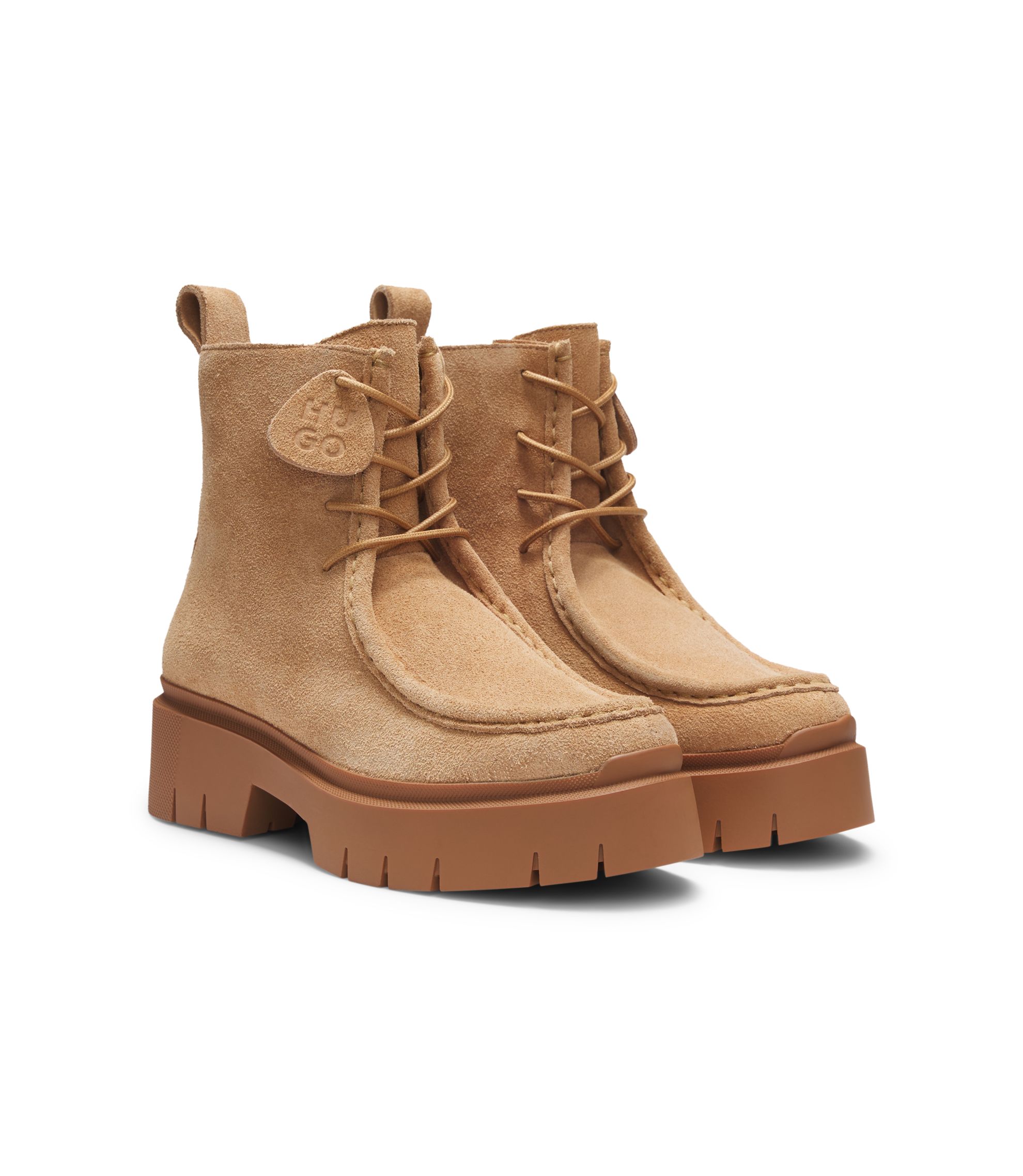 Hugo Boss Brown Chukka Boots Premium Suede Ankle-High New Hugo Boss Chelsea boots! A perfect mix of casual & dress! main image 2