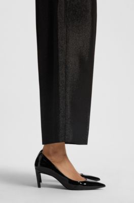 Patent-leather pumps with 7cm heel