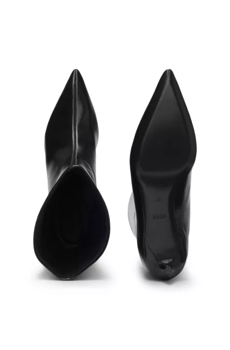 Leather boots with 3.5cm heel