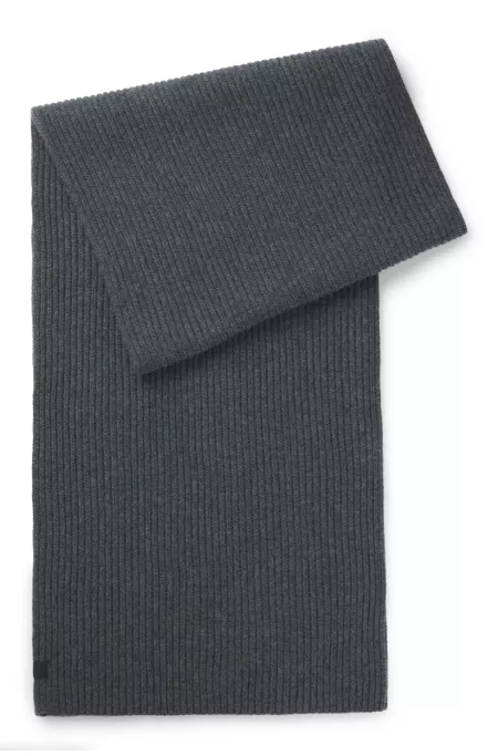 BECKHAM x BOSS scarf in virgin wool and cashmere