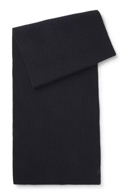 BECKHAM x BOSS scarf in virgin wool and cashmere