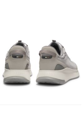 Deportivas TTNM EVO con detalles de ante, Gris claro